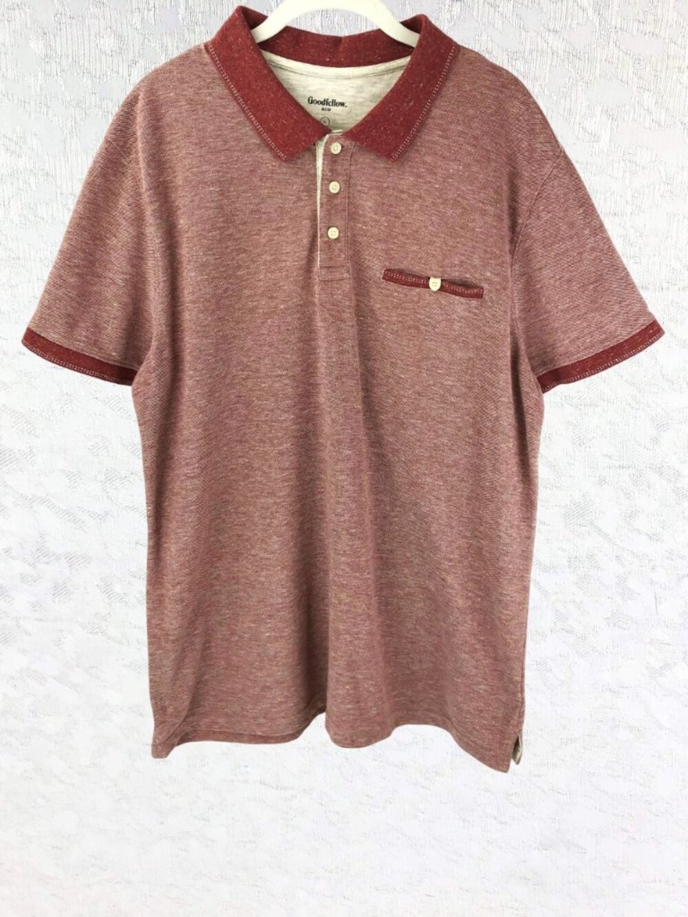 Goodfellow & Co Men’s Standard Fit Short Sleeve Collared Polo Shirt Size XL